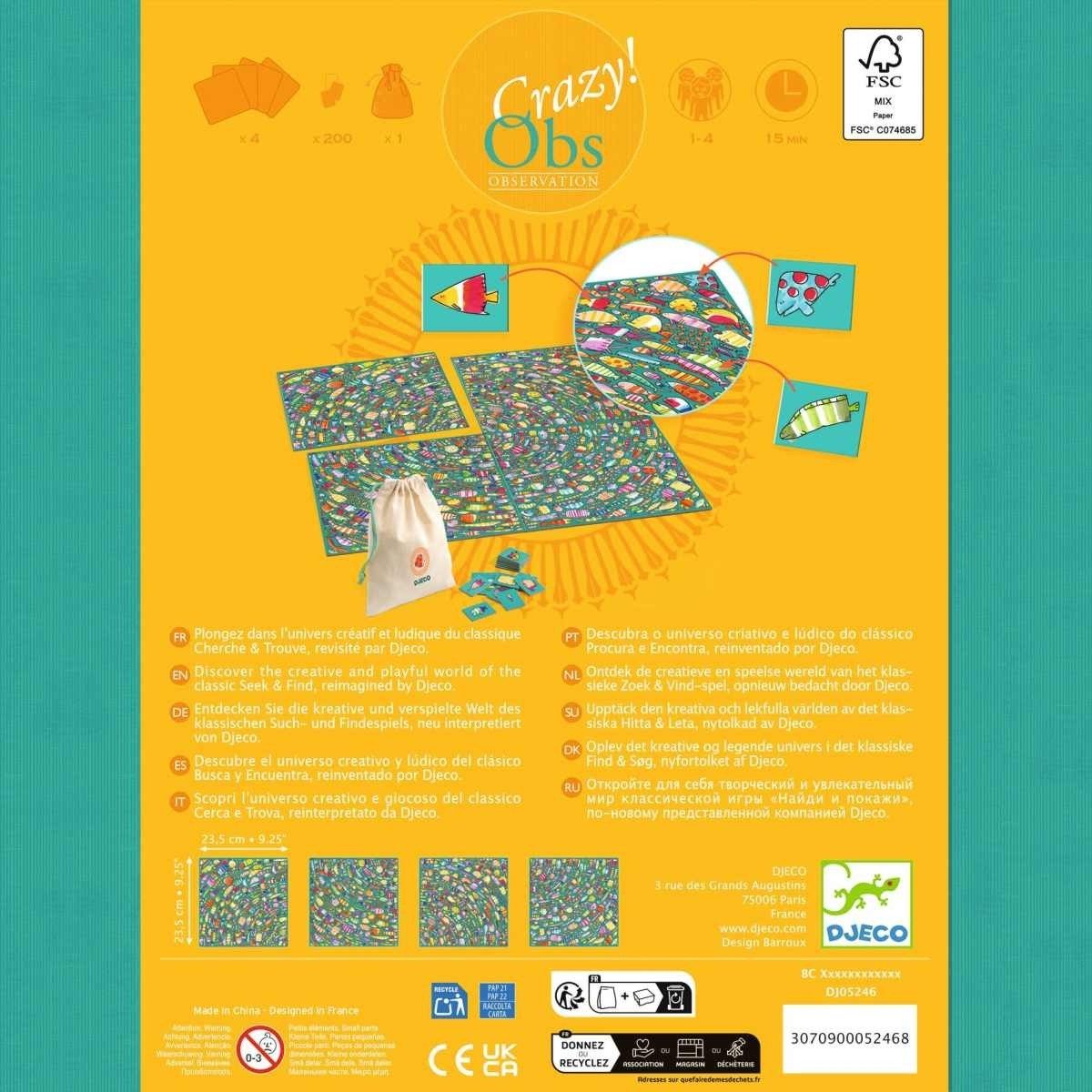 Djeco Wimmelspiel Crazy! Obs 'Fishy Fish'