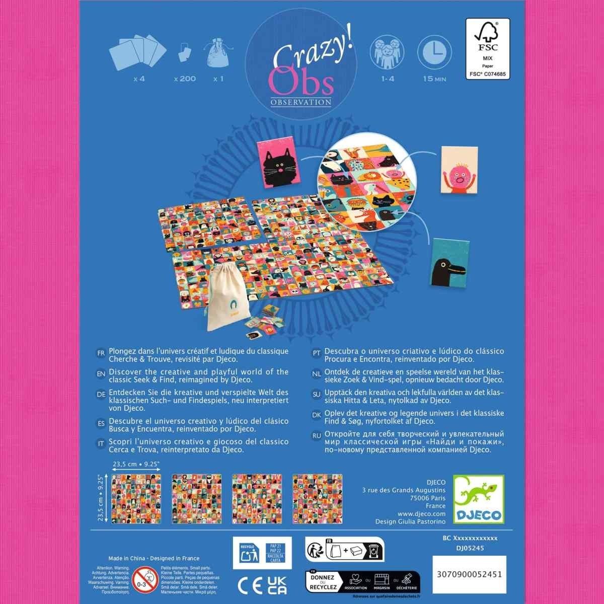 Djeco Wimmelspiel Crazy! Obs 'Photo Box'